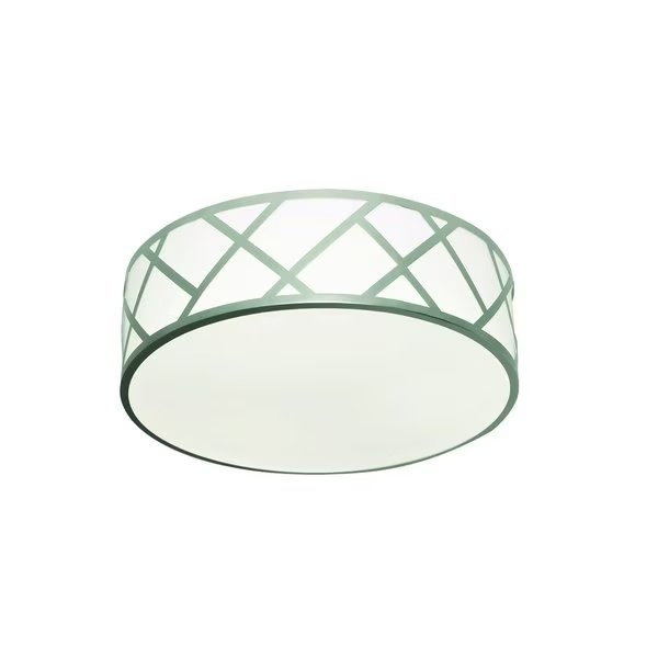 Haven 17" LED Flushmount - 30W 120-277V - Satin Nickel, Afx, Mfr#: HVNF17LAJUDSN