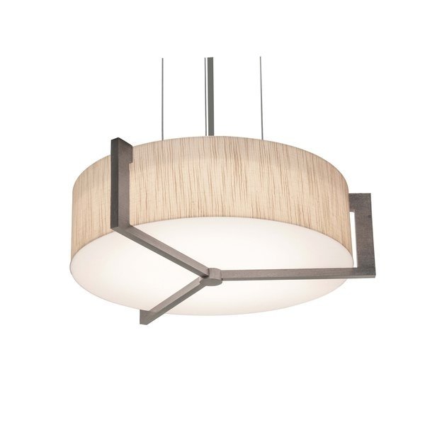 Apex 12'' Pendant - Weathered Grey Finish - Jute Shade, Afx, Mfr#: APP1214MBWG-JT