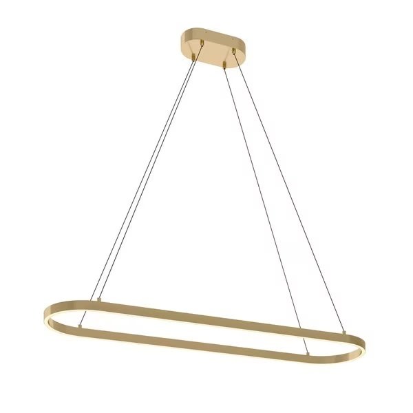 Glo 48'' LED Linear Pendant - Satin Brass Finish, Afx, Mfr#: GLOP4812L30D1SB