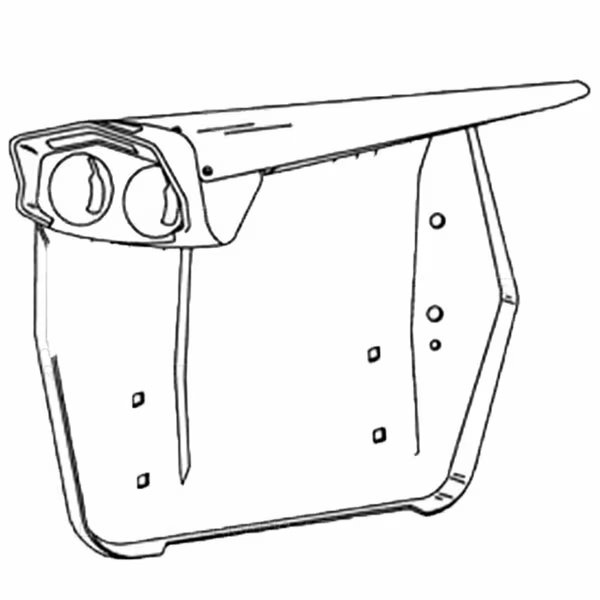 Tractor RH Fender With Headlight Bracket Fits Massey Ferguson MF 30 135, Aftermarket, Mfr#: 522390M1