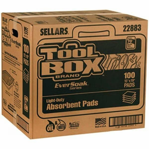 Universal Eversoak Light Duty Absorbent Pads 15 X 19 100 Pads Box, Aftermarket, Mfr#: AP22883