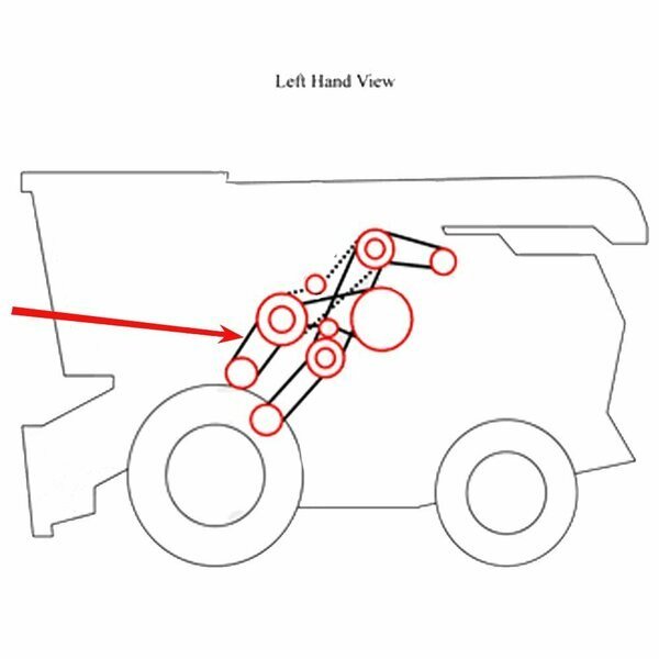064441T1 Combine Beater Belt Fits Challenger 640, Aftermarket, Mfr#: COB40-0459
