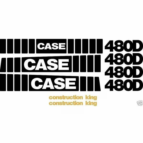 Decal Whole Set Fits Case 480D Loader Backhoe, Aftermarket, Mfr#: DECALSET480D