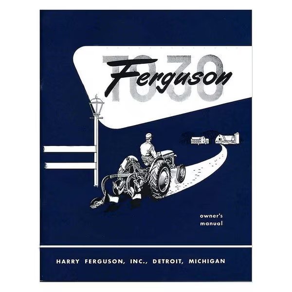 Owners Manual Fits Massey Ferguson MF Tractor TO30, Aftermarket, Mfr#: MAK70-0016