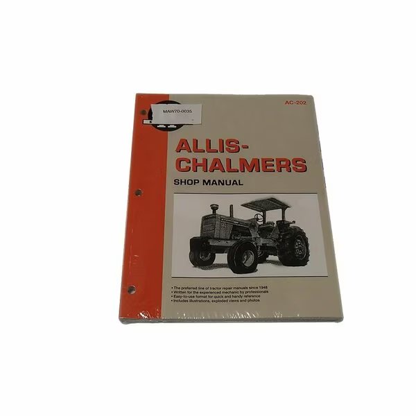Repl IAndT Shop Manual Fits AllisChalmers 7000 7010 7020 7030 7040 7045 7050 7060, Aftermarket, Mfr#: MAW70-0035