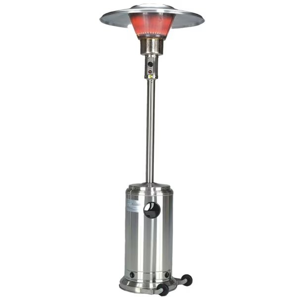 Commercial Patio Heater in Stainless Steel, Hiland, Mfr#: BURN-2650-SS