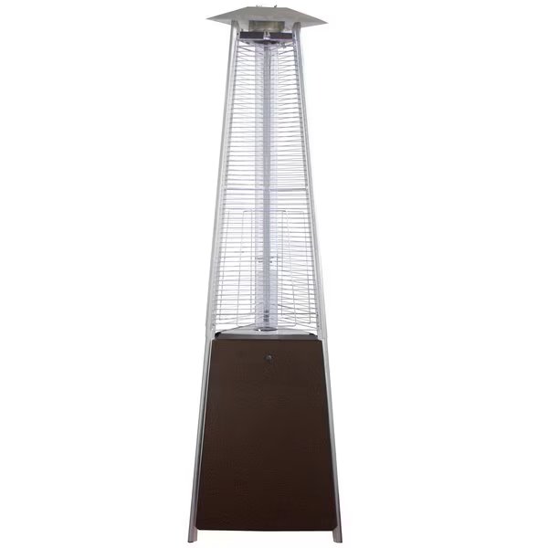 Commerical Natural Gas Hammered Bronze Glass Tube Heater, Hiland, Mfr#: NG-GT-BRZ