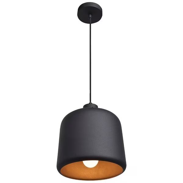Nostalgia, LED Pendant, Matte Black Finish, Matte Gold, Access Lighting, Mfr#: 23778LEDDLP-MBL/MGL