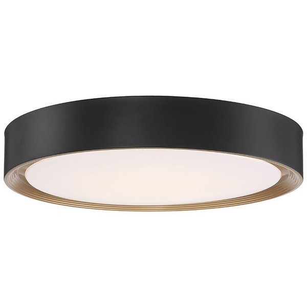 Malaga, LED Flush Mount, Matte Black Finish, Acrylic Lens Acrylic, Access Lighting, Mfr#: 49972LEDD-MBL/ACR