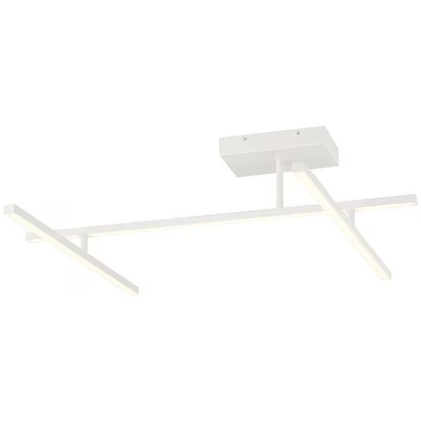 Duo, Adjustable LED SemiFlush, Matte White Finish, Acrylic Lens Acrylic, Access Lighting, Mfr#: 63078LEDD-MWH/ACR
