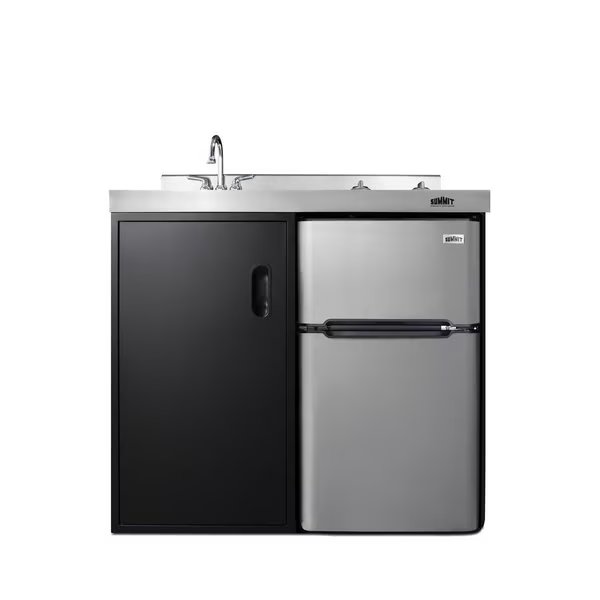 39" Wide All-In-One Kitchenette, Summit, Mfr#: C39ELGLASSBK