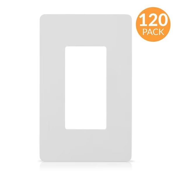 Wall Plate, Number of Gangs: 1-Gang Plastic, White, Faith, Mfr#: SWP1-WH-120