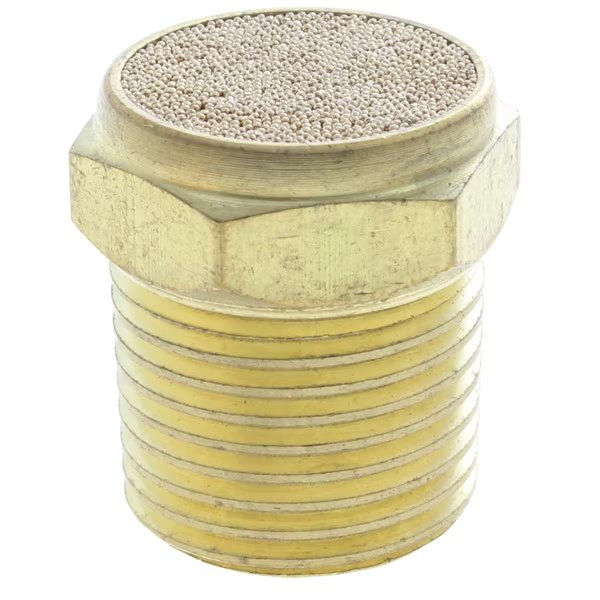 Muffler, Brass Wire Mesh, 1/4" Male NPT, Advanced Technology Products, Mfr#: BWM-02