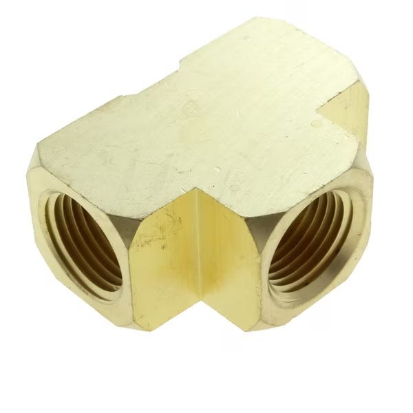 Fitting, Brass, Union Tee, 1/4" Female x 1/4" Female NPT, Advanced Technology Products, Mfr#: FT02-02