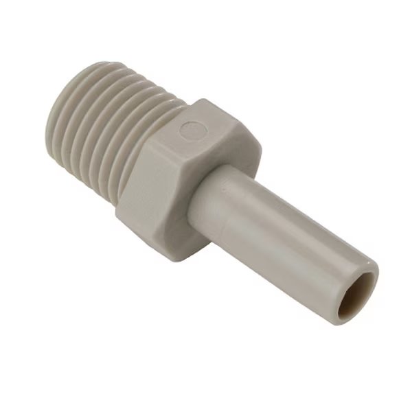 Fitting, Fluidfit, Plug-In Adapter, 1/4" x 1/4" Male NPT, Fluidfit, Mfr#: HCJ1/4-N02