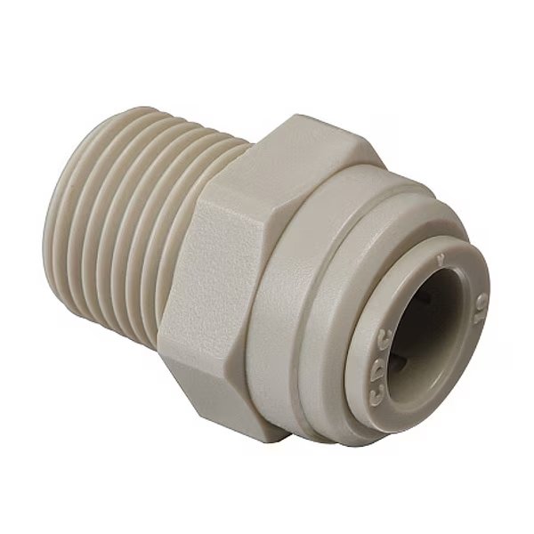 Fitting, Fluidfit, Male Straight Hex, 3/16" x 1/8" Male NPT, Fluidfit, Mfr#: HPC3/16-N01