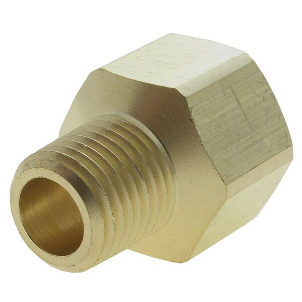 Fitting, Brass, Male x Female Reducing Connector, 3/8" Male x 1/8" FPT, Advanced Technology Products, Mfr#: MFC03-01