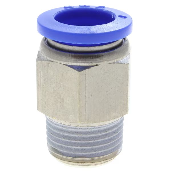 Fitting, PTC, Male Straight Hex, 6mm x 1/8" Male BSPT (R), Technifit, Mfr#: PC06-01