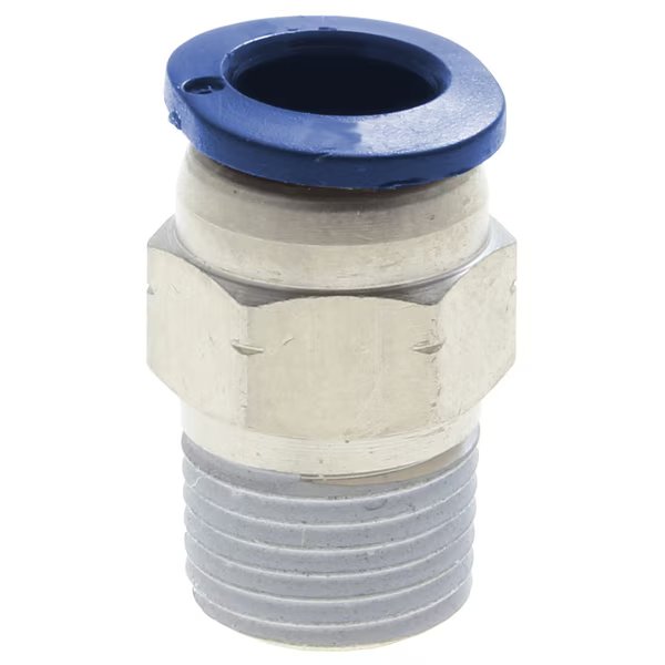 Fitting, PTC, Male Straight Hex, Compact, 4mm x M5 x 0.8, Technifit, Mfr#: PC04-M5C