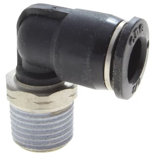 Fitting, PTC, Male Hex Elbow, Compact, 1/8" x 1/16 Male NPT, Technifit, Mfr#: PL1/8-N0C