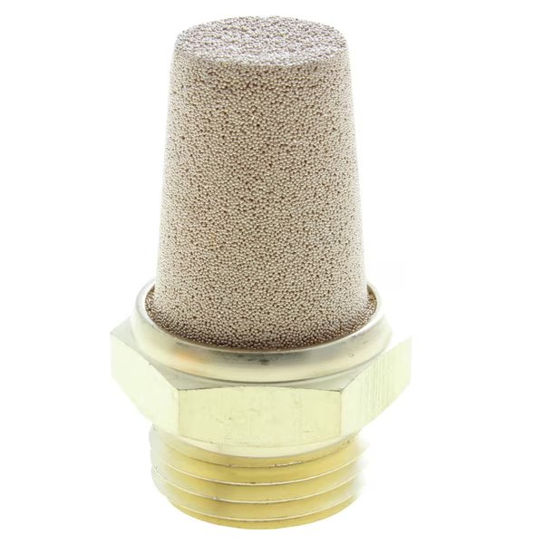 Muffler, Sintered Bronze, 1/2" Male NPT, Advanced Technology Products, Mfr#: SBM04