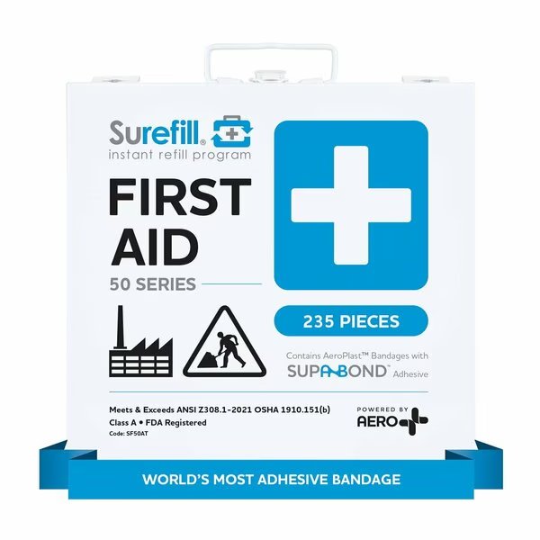 Surefill 50 Ansi 2021 A+ First Aid Kit - Metal Case, Aero Healthcare, Mfr#: SF50AT