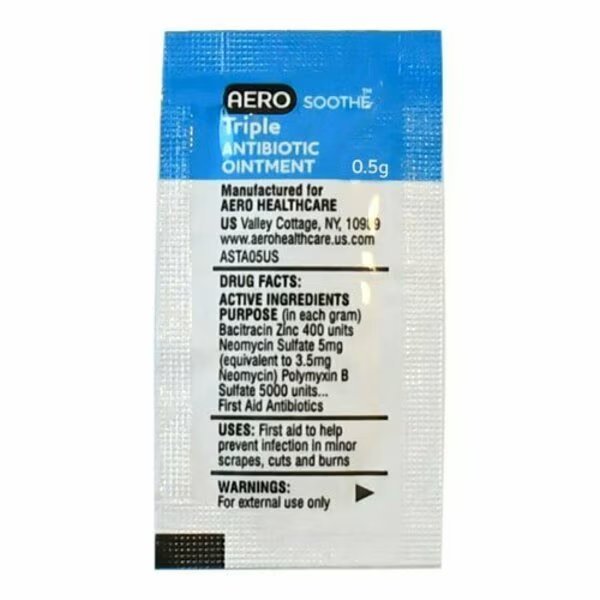 Aerosoothe Triple Antibiotic Packet .5G, 5PK, Aero Healthcare, Mfr#: ASTA05US