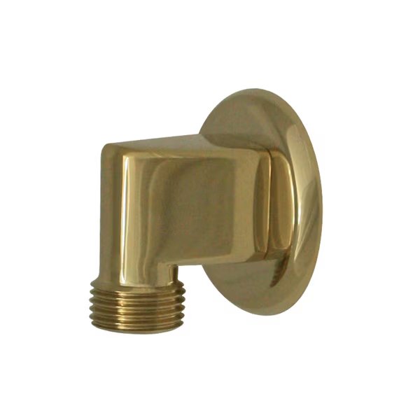 Showerhaus Solid Brass Supply Elbow, Polished Brass, Whitehaus, Mfr#: WH173A2-B