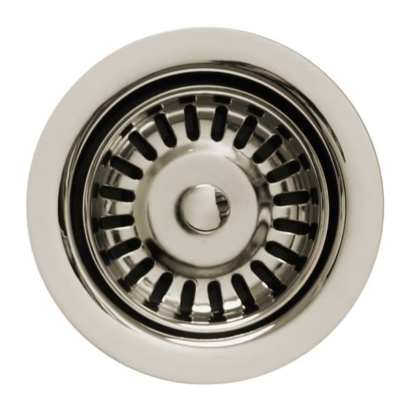 3.5" Waste Disposer Trim W/ Matching Basket Strainer For Deep Sinks, Nc, Whitehaus, Mfr#: WH202-PN