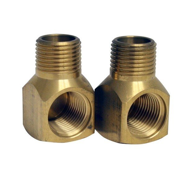 Brass Elbow For Whthaus Wall Mount Utility Faucet Installation, Brass, Whitehaus, Mfr#: WHFS00098-20