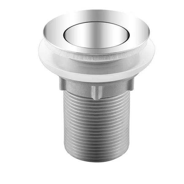 SS Pop-Up Drain W/ Overflow, SS, Whitehaus, Mfr#: WHSP10153-000-PSS