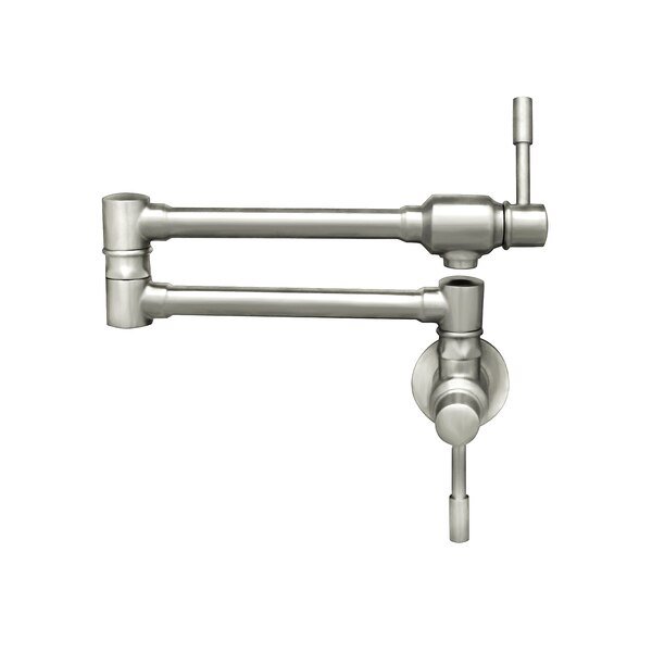 Waterhaus Lead Free, SS Wall Mount Pot Filler, SS, Whitehaus, Mfr#: WHST10003-005SK-BSS