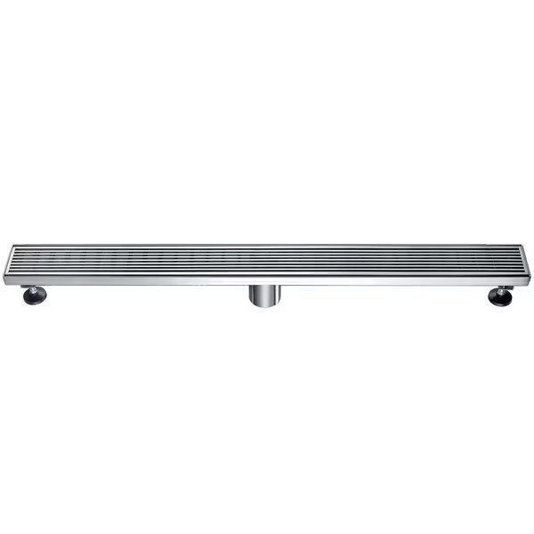 32" Modern SS Linear Shower Drain W/ Groove Lines, Alfi Brand, Mfr#: ABLD32D