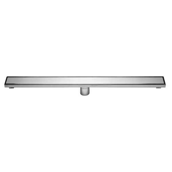 32" Modern Polished SS Linear Shower Drain W/ Solid Cover, Alfi Brand, Mfr#: ABLD32B-PSS