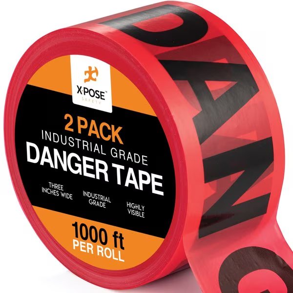 3 in  x 1000' Danger Tape, 2PK, Xpose Safety, Mfr#: PDT-2-X-S