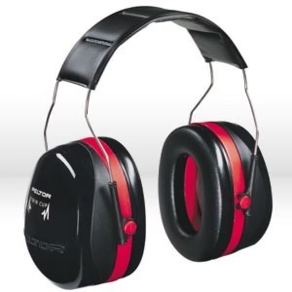 Over-the-Head Ear Muffs, 30 dB, Peltor Optime 105, 3M, Mfr#: 93045-08101