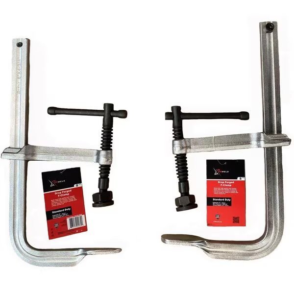 12 in Clamp, F, 1200 PSI, 3-P S-Pad, Steel Chrome, Xtrweld, Mfr#: TCFF121200SD