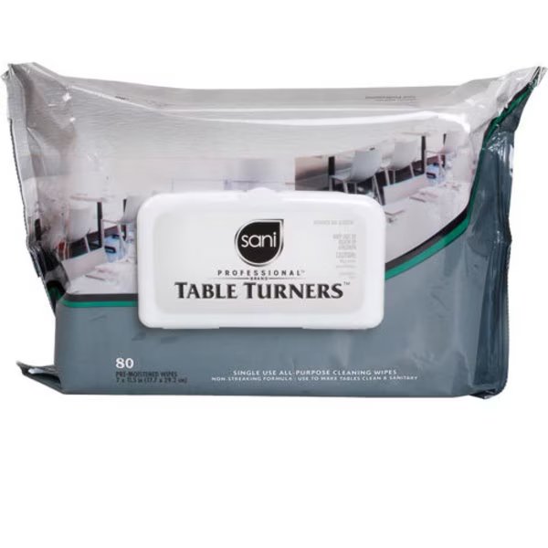 Wipes, Table Turners , 90Ct, 12-Pk, Professional Disposables, Mfr#: A580FW