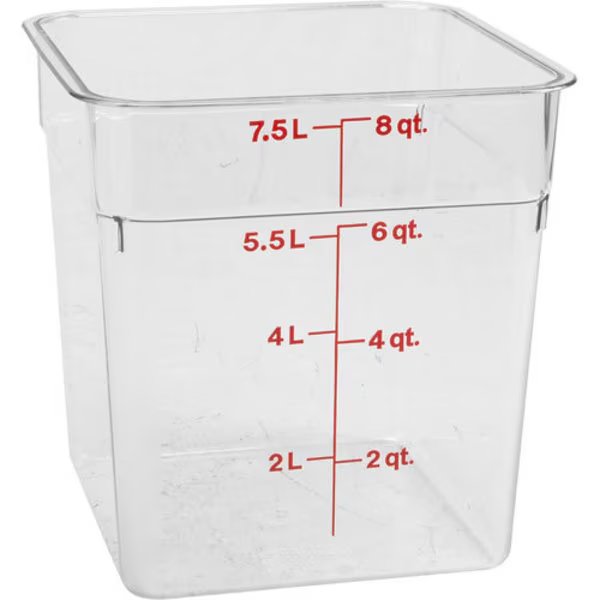 Container Clear  8Qt For  - Part# 8Sfscw135, Cambro, Mfr#: 8SFSCW135