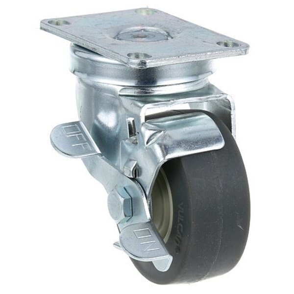 Plate Mnt Caster W/Brk 3 W 2-3/8 X 3-5/8, Allpoints, Mfr#: 262373