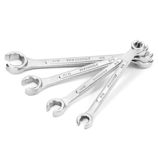 4Pc SAE Flare Nut Wrench Set (Rp), Powerbuilt, Mfr#: 640185