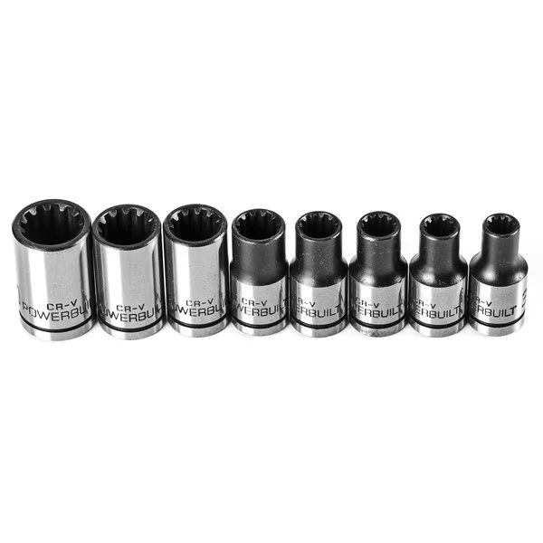 8Pc 1/4" Drive Universal Socket Set with  Tray, Powerbuilt, Mfr#: 642053