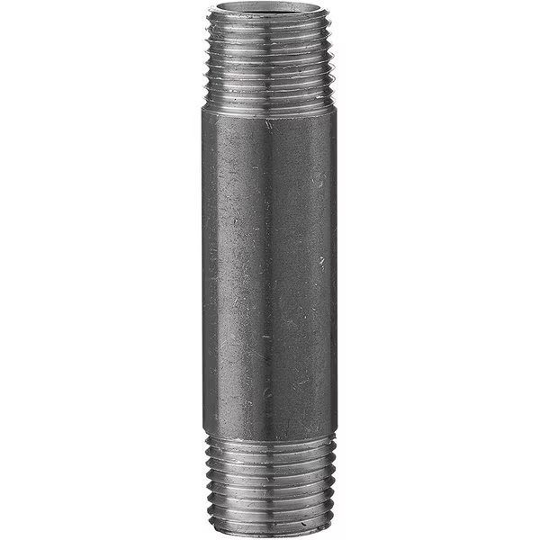 1/2" x 6" Decorative Black Iron Pipe Nipple, 10PK, Ironwerks Designs, Mfr#: BLK-1/2x6-10