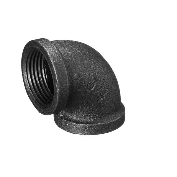 3/4" Iron 90-Degree Elbow Fitting, 10PK, Ironwerks Designs, Mfr#: IW-90EL-3/4-10