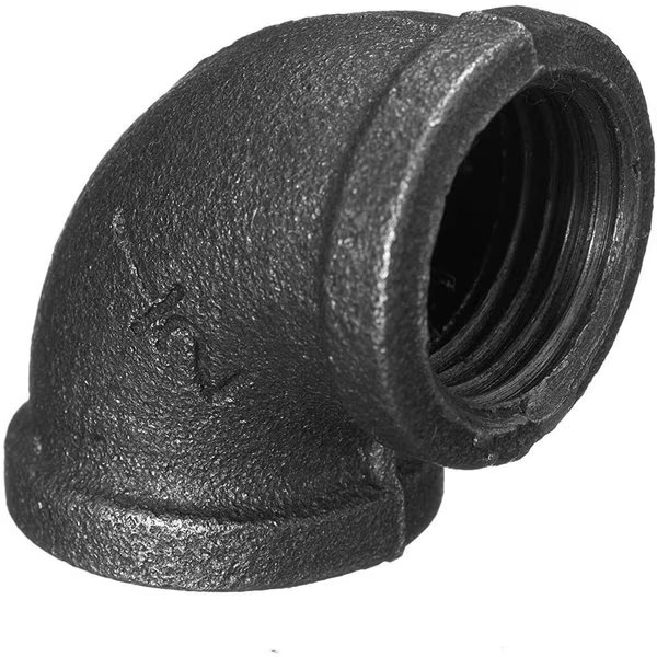 1/2" Iron 90-Degree Elbow Fitting, 10PK, Ironwerks Designs, Mfr#: IW-90EL-1/2-10