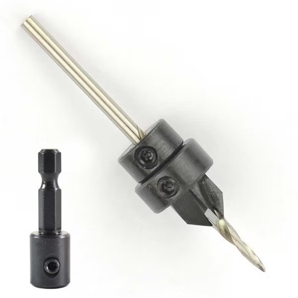 # 5 Complete Countersink W/Taper Drill & Quick-Change 1/4â€ Hex Shank Adapter, Big Horn, Mfr#: 18901