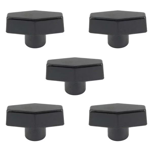2 Inch T Knob Thread 3/8-16, PK 5, Big Horn, Mfr#: 19702B-5PK