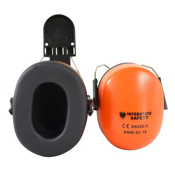 Cap Mounted / Hard Hat Attachable Earmuff - 29 dB NRR - ANSI S 3.19, Interstate Safety, Mfr#: 40406