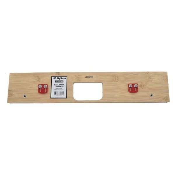 3-1/2" Hinge Template, Single Pocket, 5/8" Radius Corner Replaces 351-KF, Big Horn, Mfr#: 70163