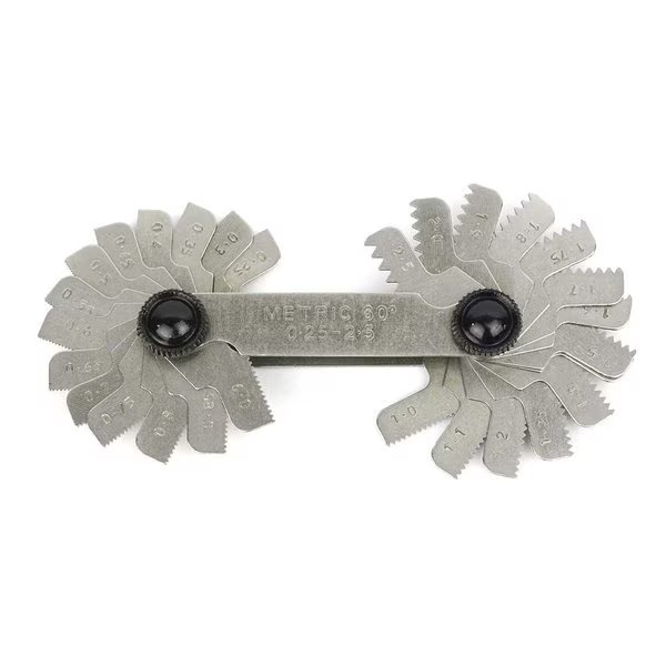 Screw Pitch Gauge 0.25 to 2.5mm TPI, 28 Leaves, 60 Degree Threads, Big Horn, Mfr#: 19213